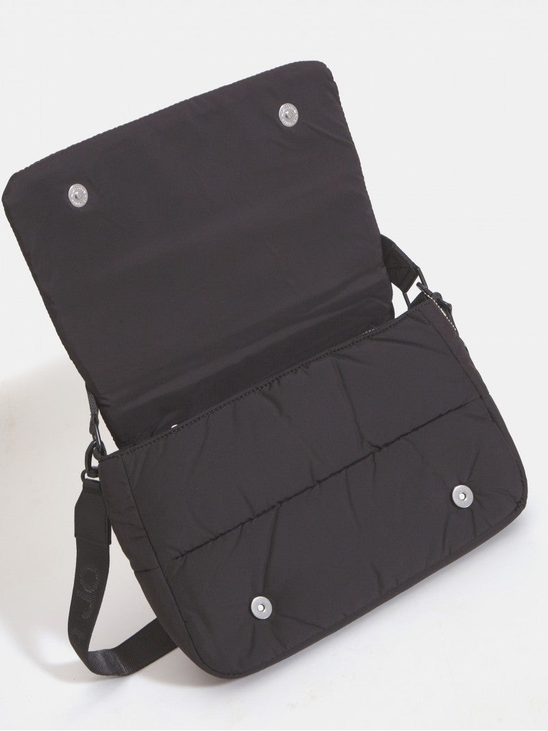 Bandolera Negra Puffer Caro