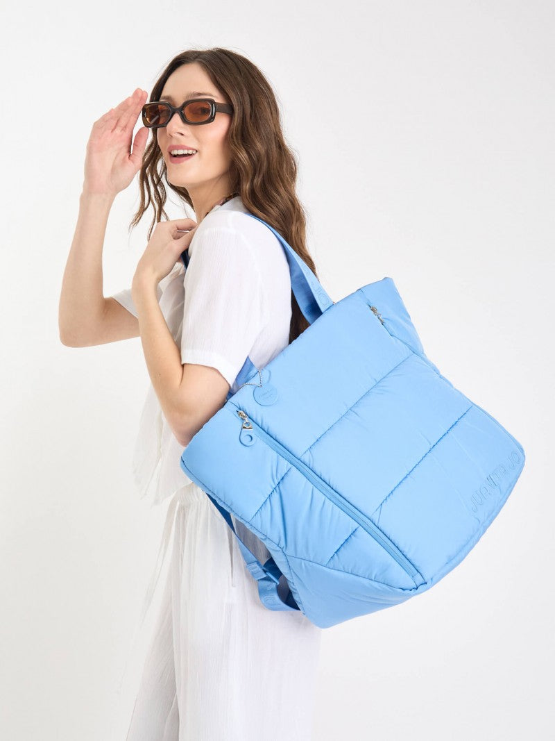 Cartera Puffer Azul Caro
