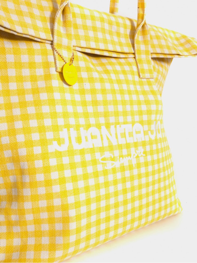 Bolso De Playa Grande Amarillo Amalfi