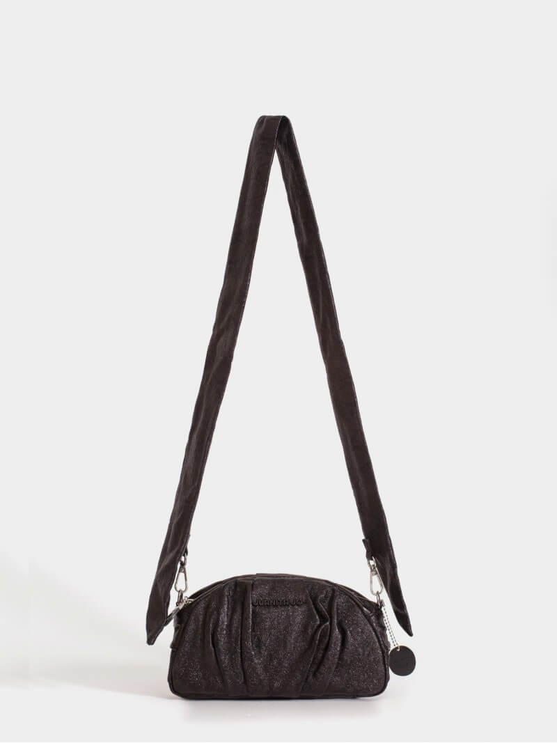 Bandolera Negra Con Glitter Naila