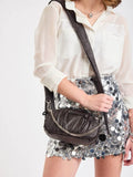 Bandolera Negra Con Glitter Naila