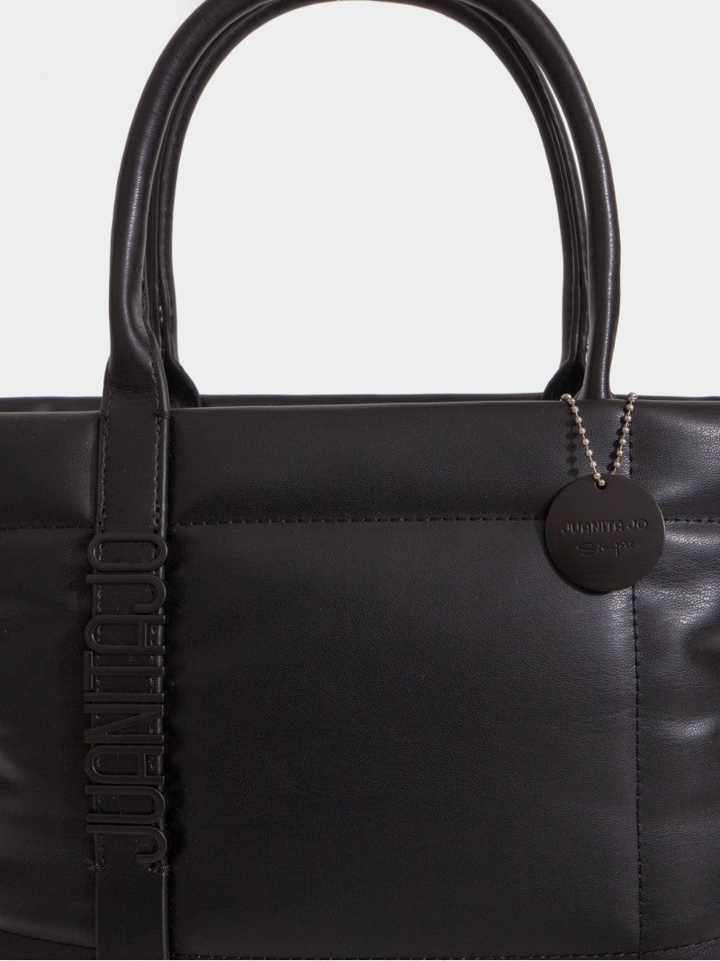 Cartera Negra Chica Puffer