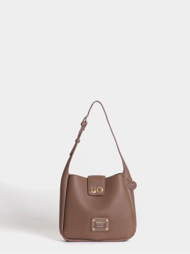 Cartera Marrón Tipo Bucket Chica Lina