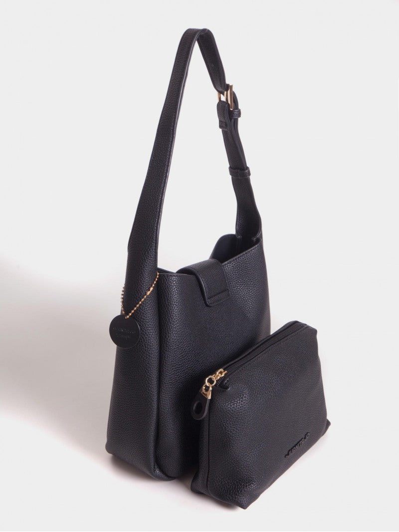 Cartera Negra Tipo Bucket Chica Lina