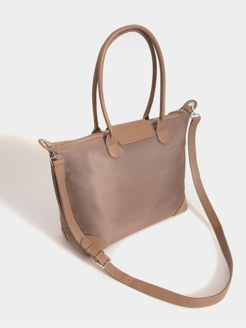 Cartera Tipo Maletín Porta Notebook 14" Visón Mara