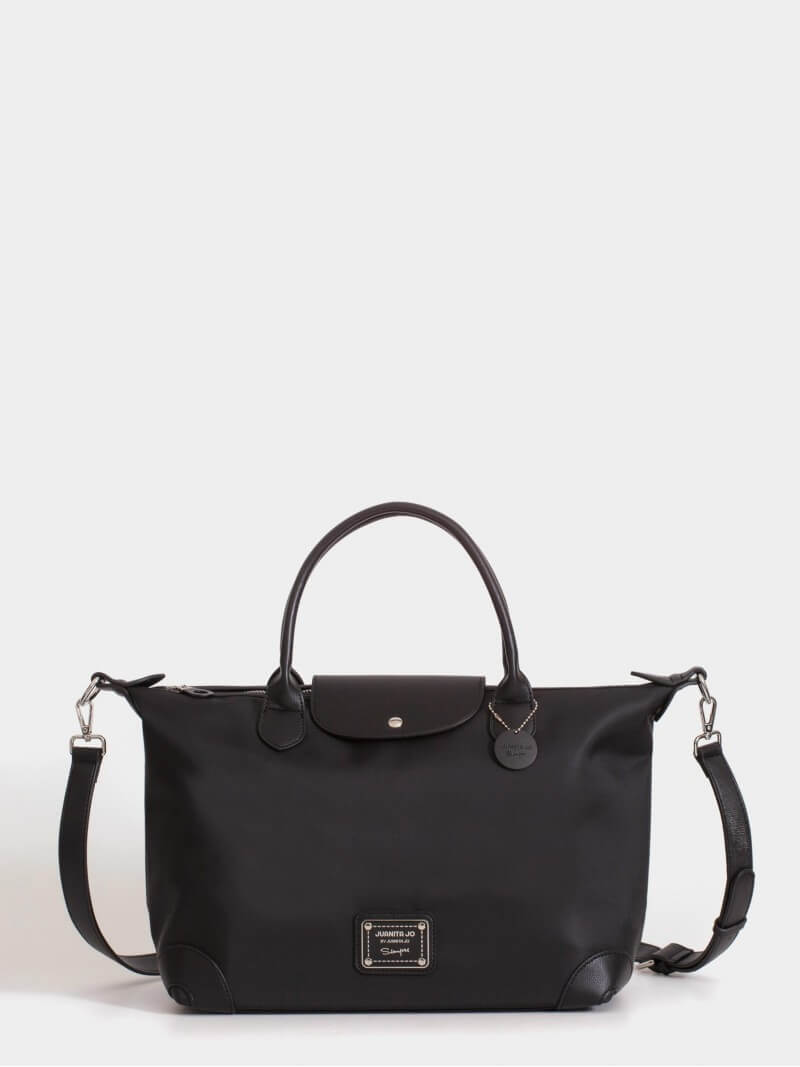 Cartera Negra Tipo Maletín Mediana Mara