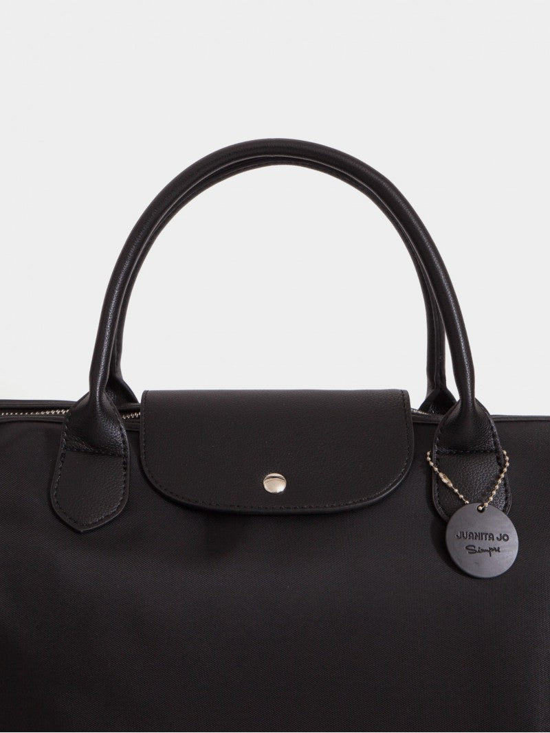 Cartera Negra Tipo Maletín Mediana Mara