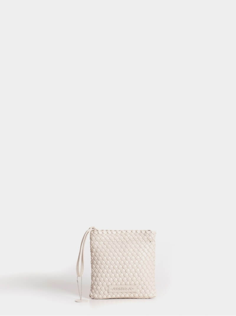 Pouch Cuadrado Crema Lazo