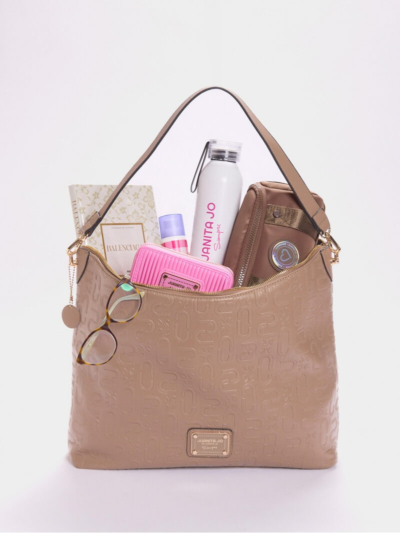 Cartera Porta Notebook Camel Monogram