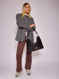 Cartera Porta Notebook Negra Monogram