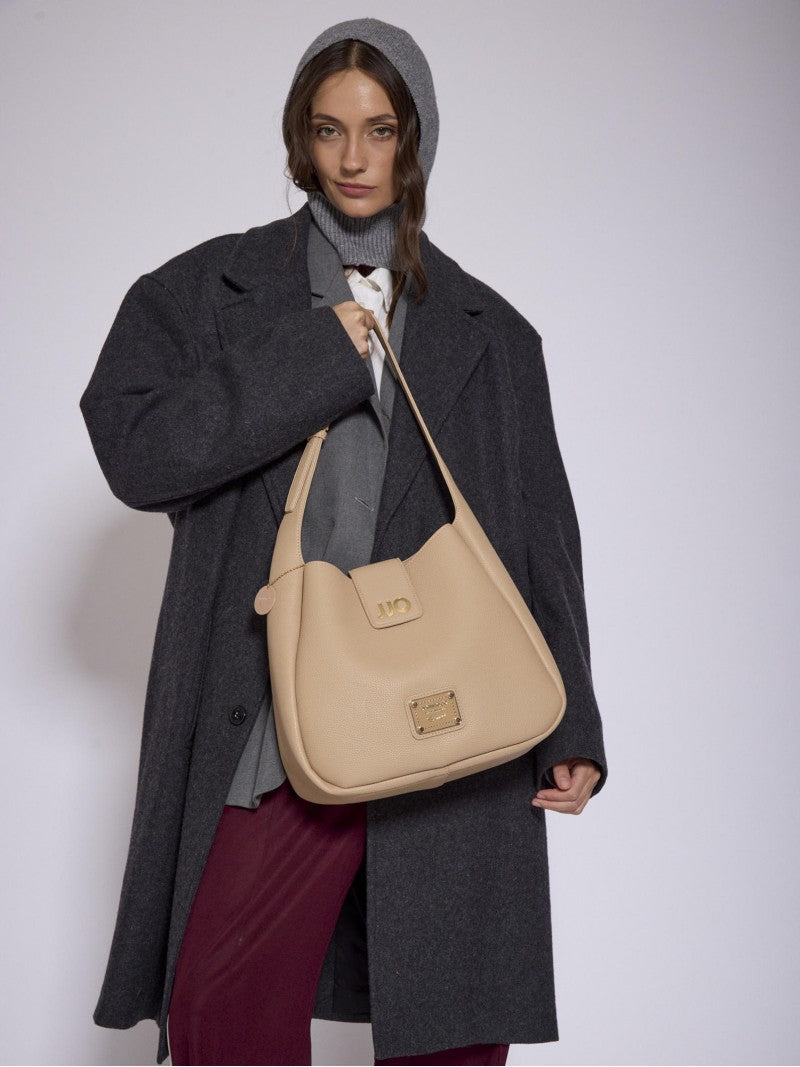 Cartera Camel Tipo Bucket Mediana Lina