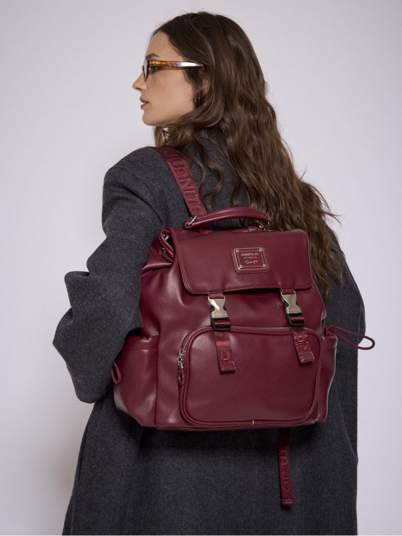 Mochila Para Notebook 14" Bordó Mediana Hadar