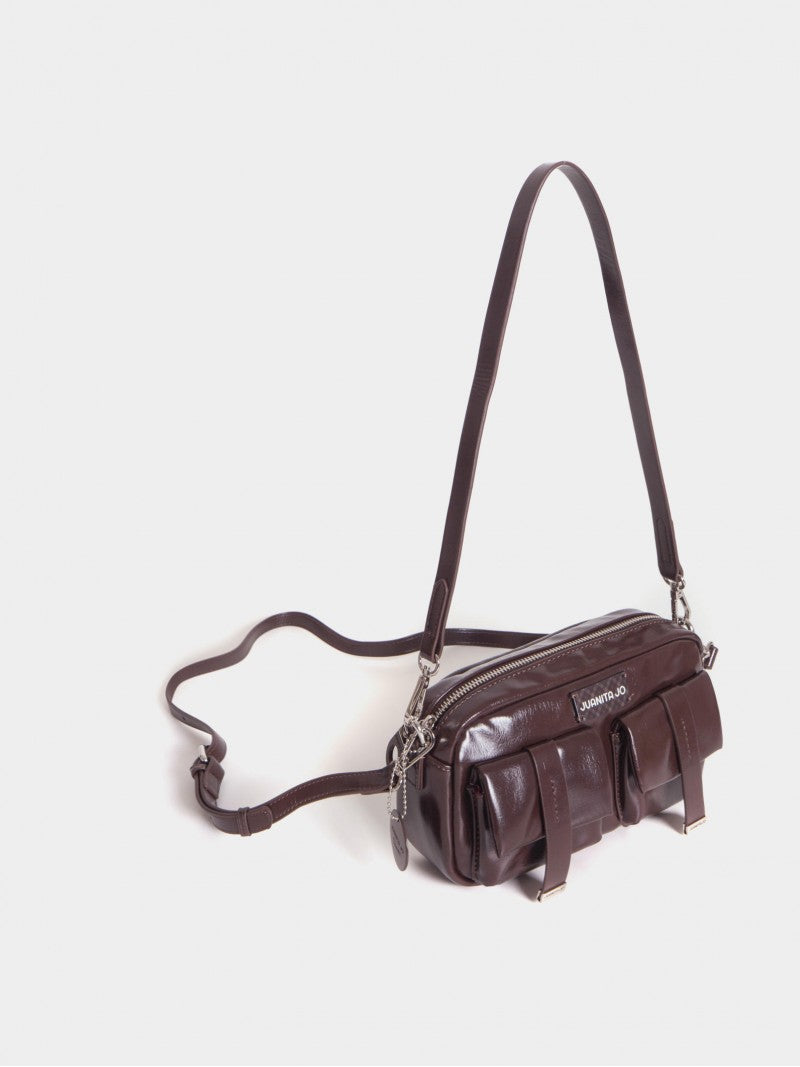 Cartera Bandolera Color Cacao Roxie