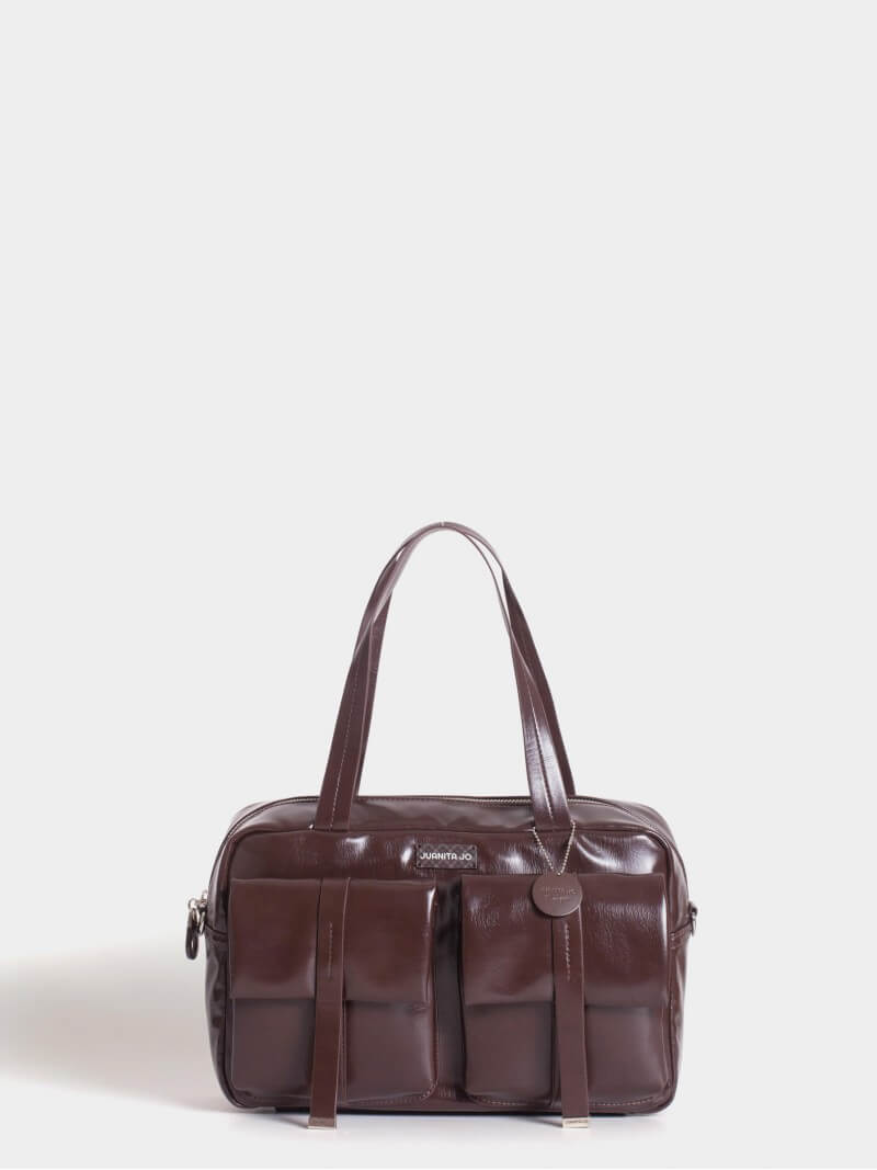 Cartera Grande Color Cacao Roxie