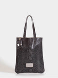 Tote Bag Gris De Cuero Génova