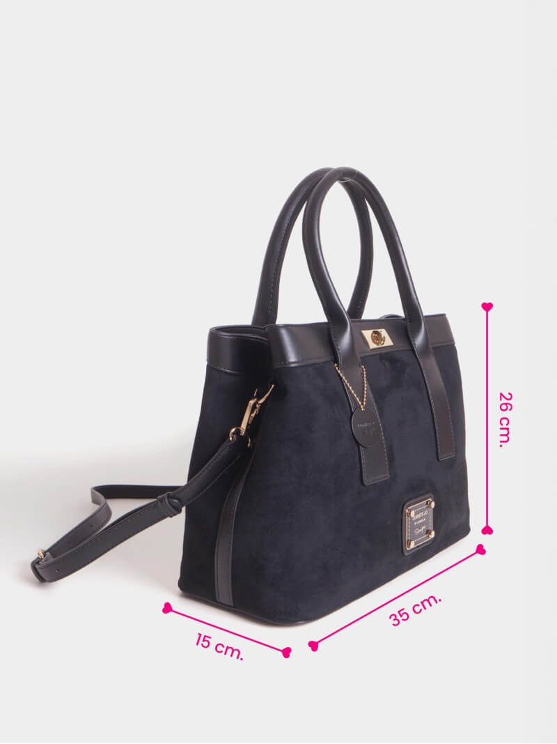 Cartera De Mano Negra Virginia