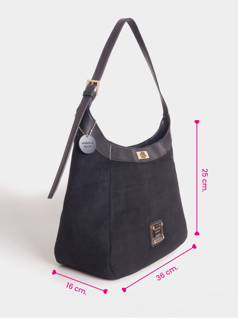 Cartera De Hombro Negra Virginia