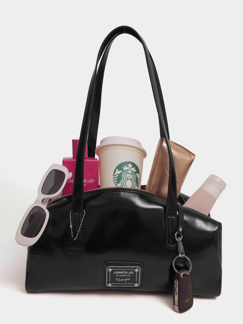 Cartera Baguette Negra Carrie