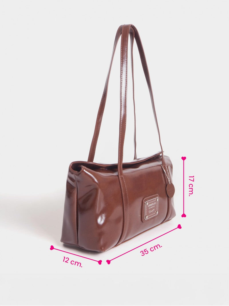 Cartera Baguette Marrón Carrie Easy