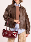 Cartera Baguette Bordó Carrie Easy