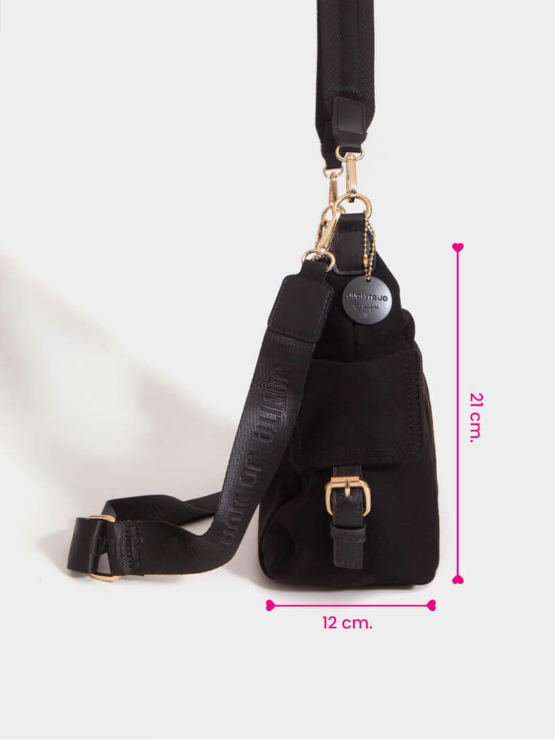 Cartera De Hombro Negra Montana