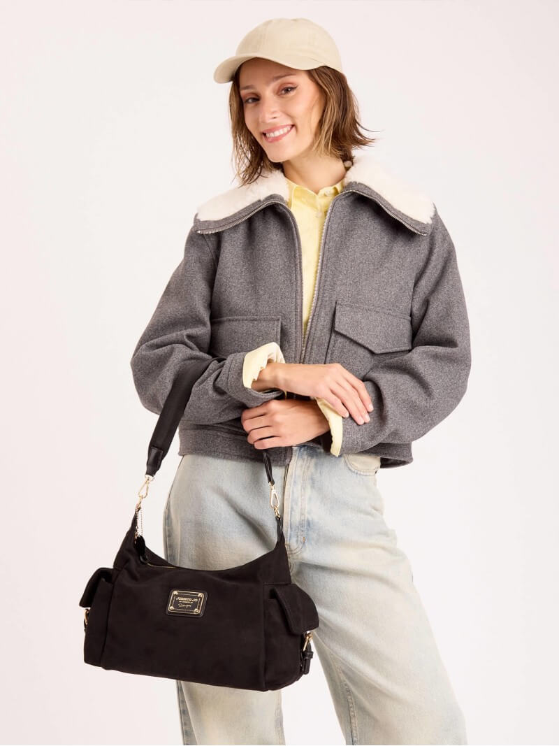 Cartera De Hombro Negra Montana