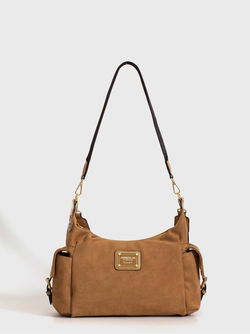 Cartera De Hombro Camel Montana