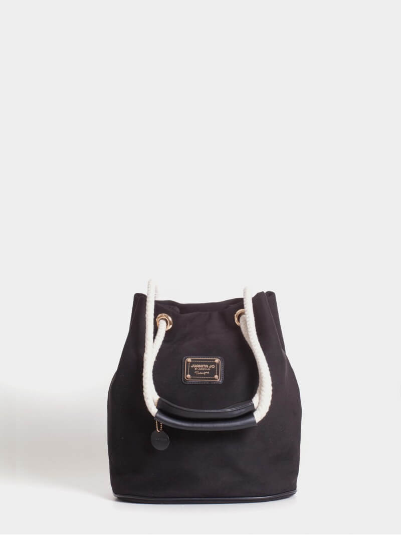 Cartera Bucket Negra Montana