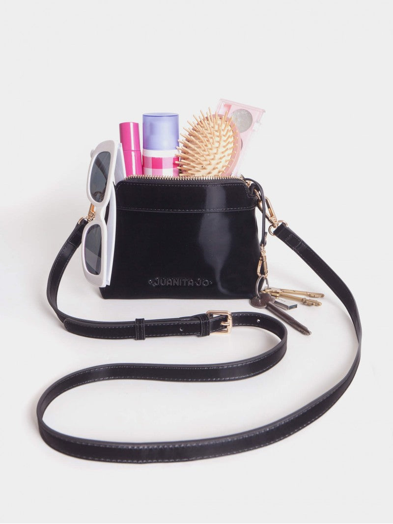 Cartera De Mano Y Minibag Meryl Negro