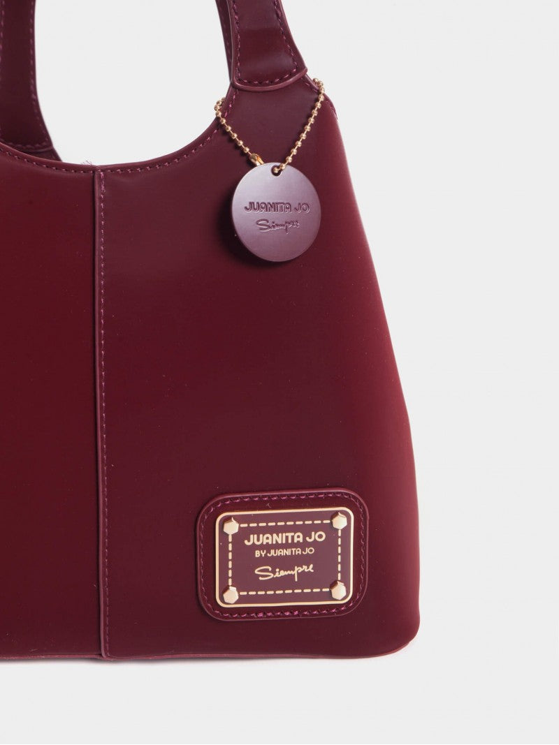 Cartera De Mano Y Minibag Meryl Bordó
