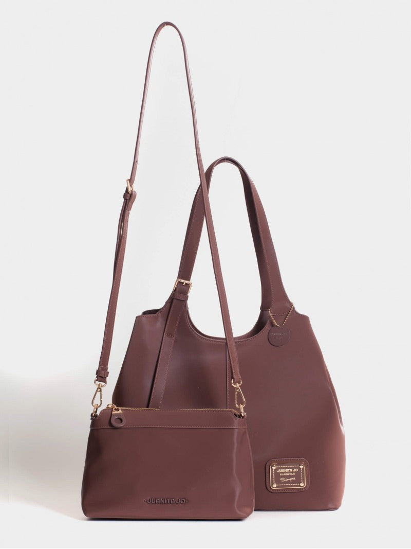 Cartera Y Bandolera Meryl Chocolate