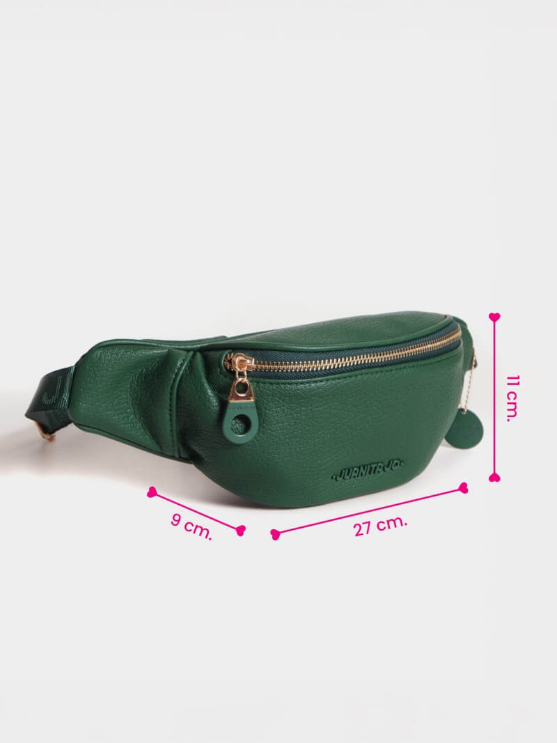 Riñonera Verde Revel Con Bolsillo Antirrobo