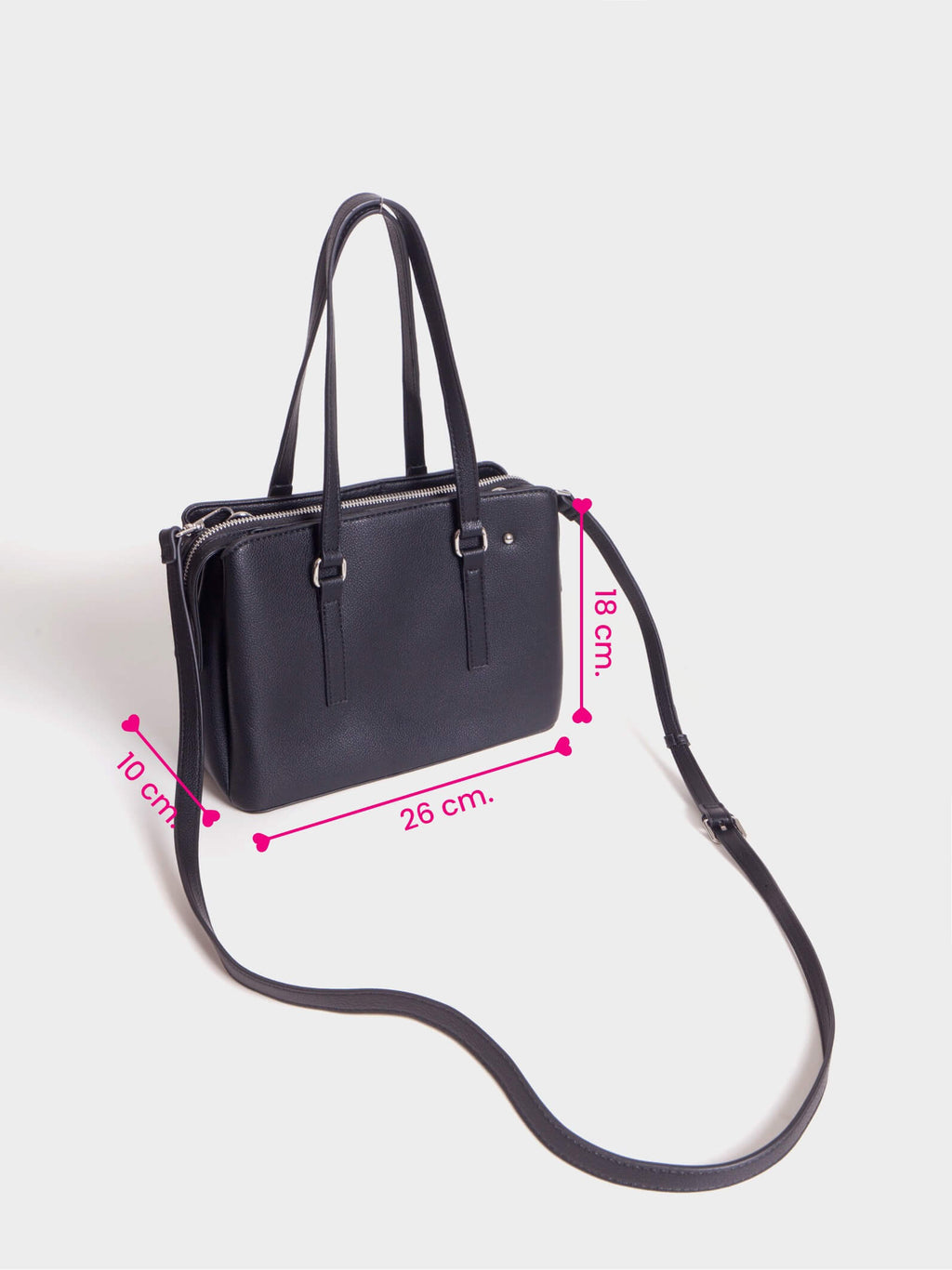 Cartera Mediana Julieta Negro