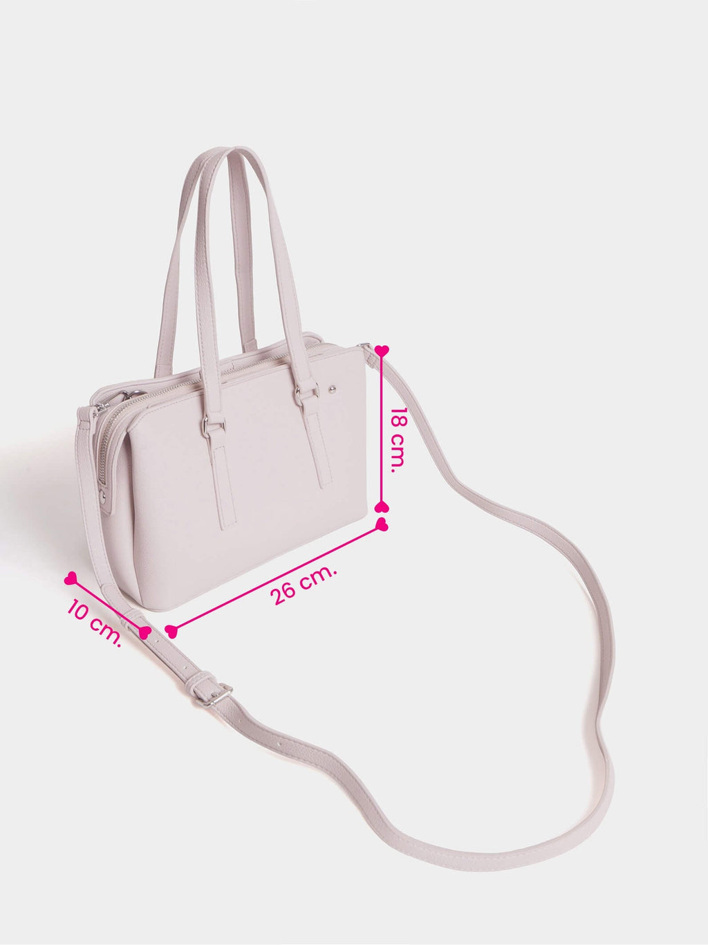 Cartera Mediana Julieta Off White