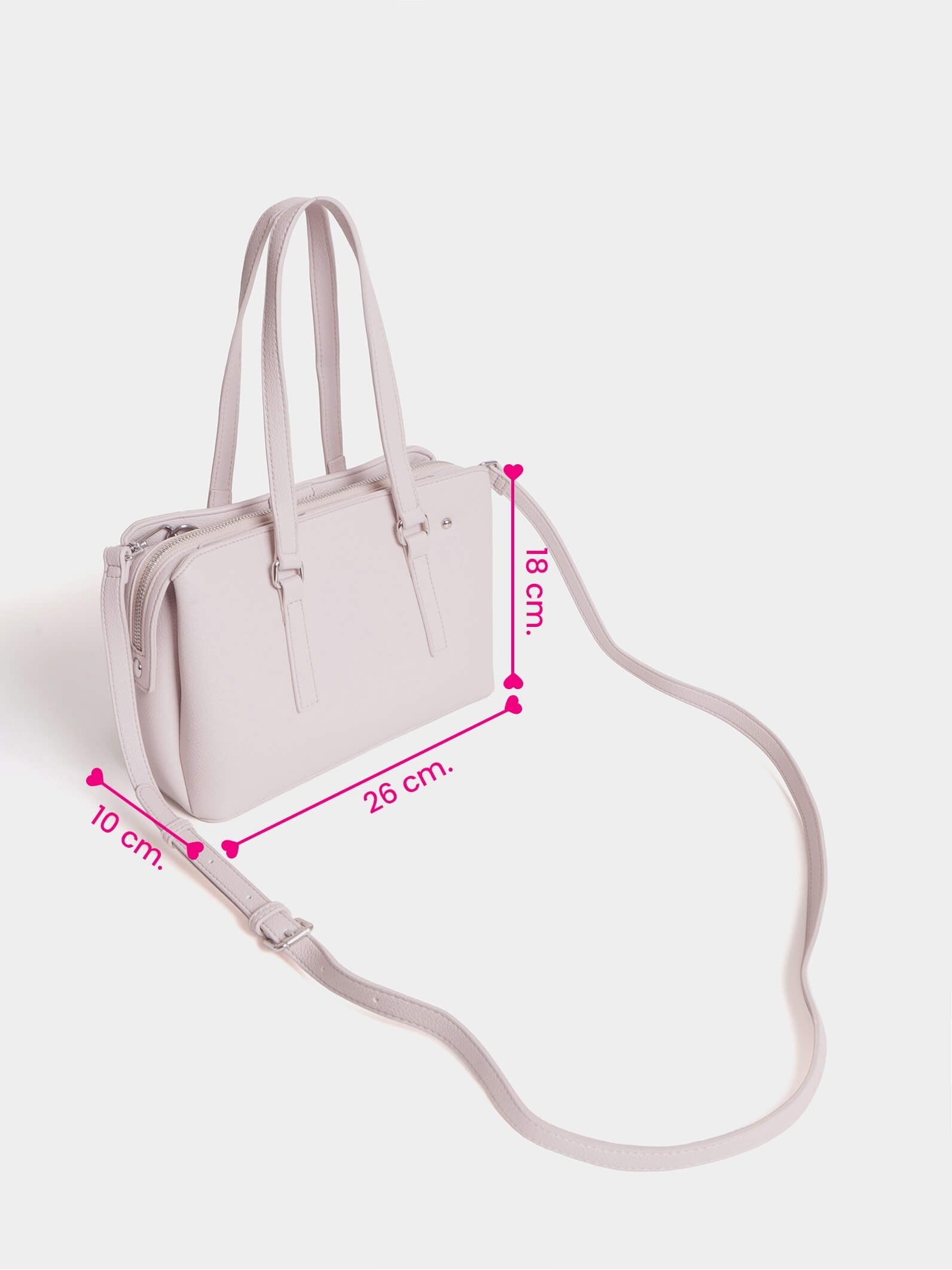 Cartera Mediana Julieta Off White
