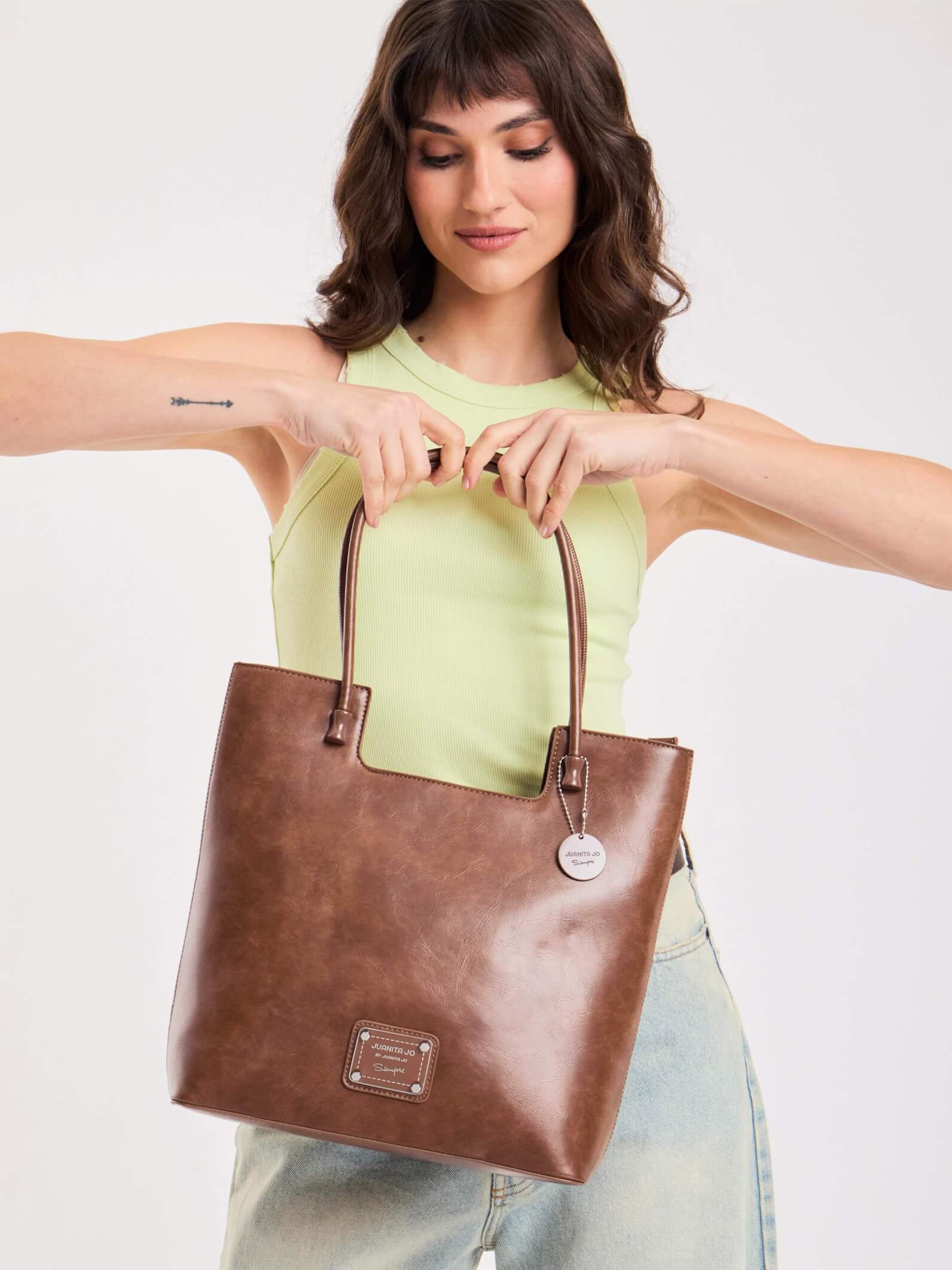Cartera Rectangular Dona Chocolate