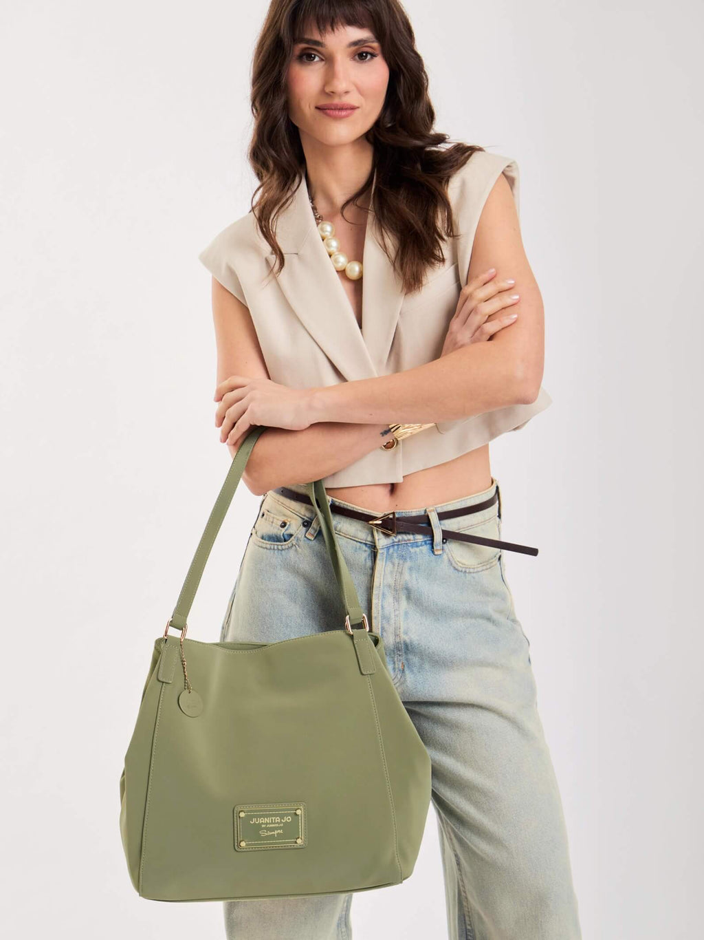 Cartera Grande Verde Amira Verde