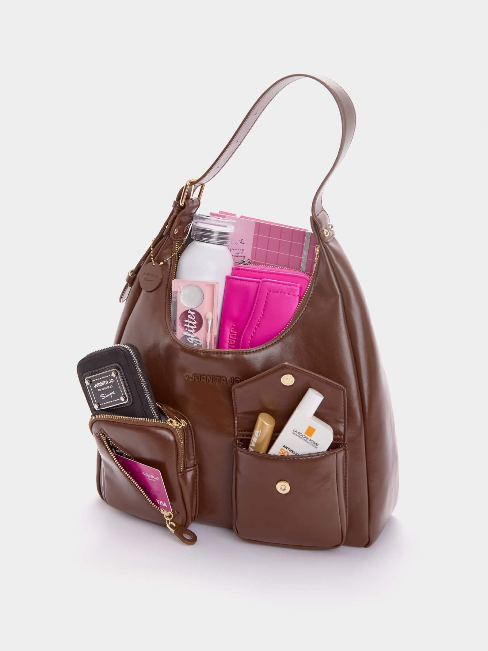 Cartera Charol Ginebra Marrón