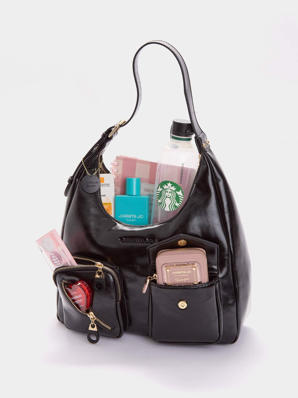 Cartera Charol Ginebra Negro