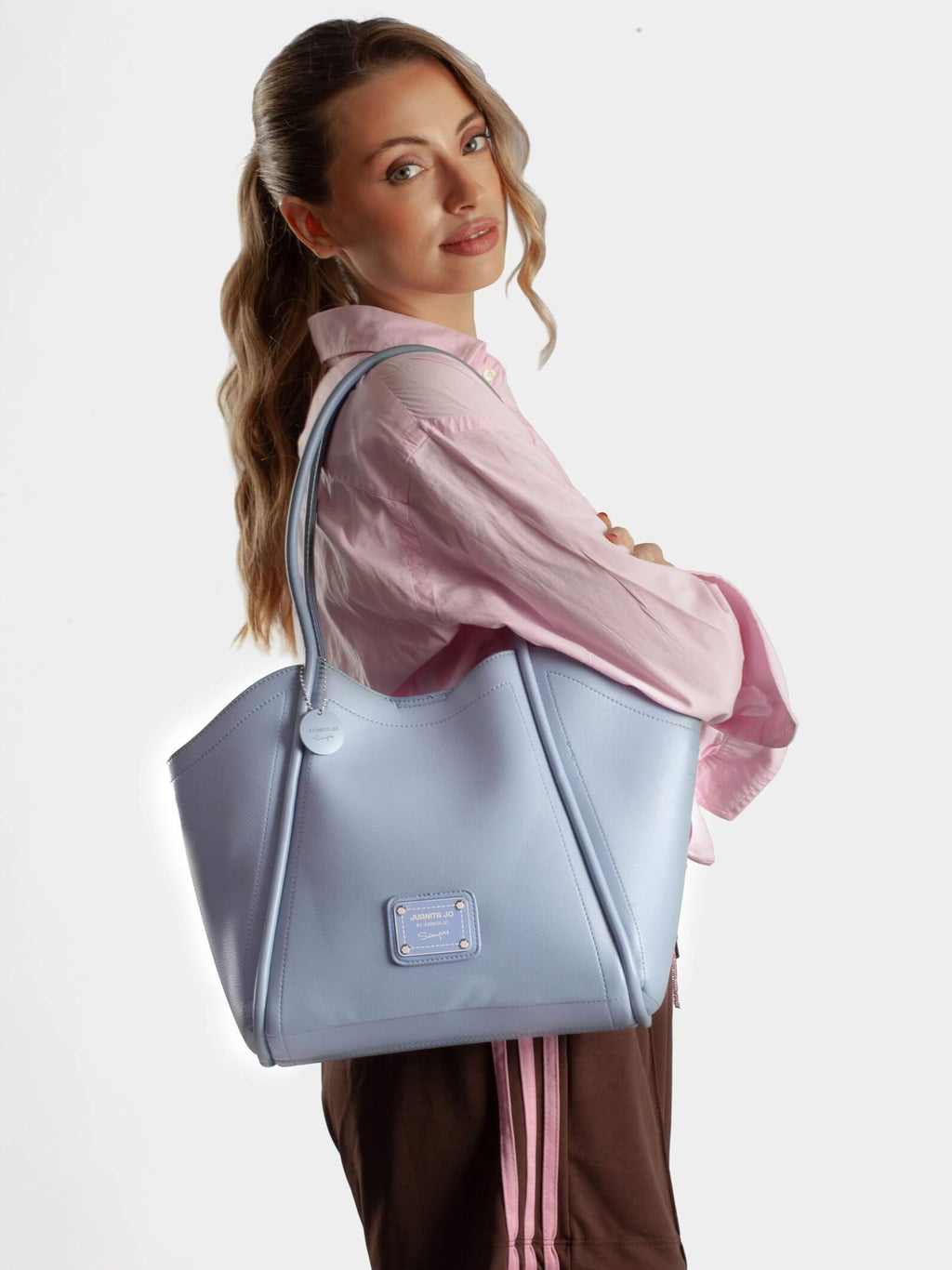 Cartera Carol Grande Celeste