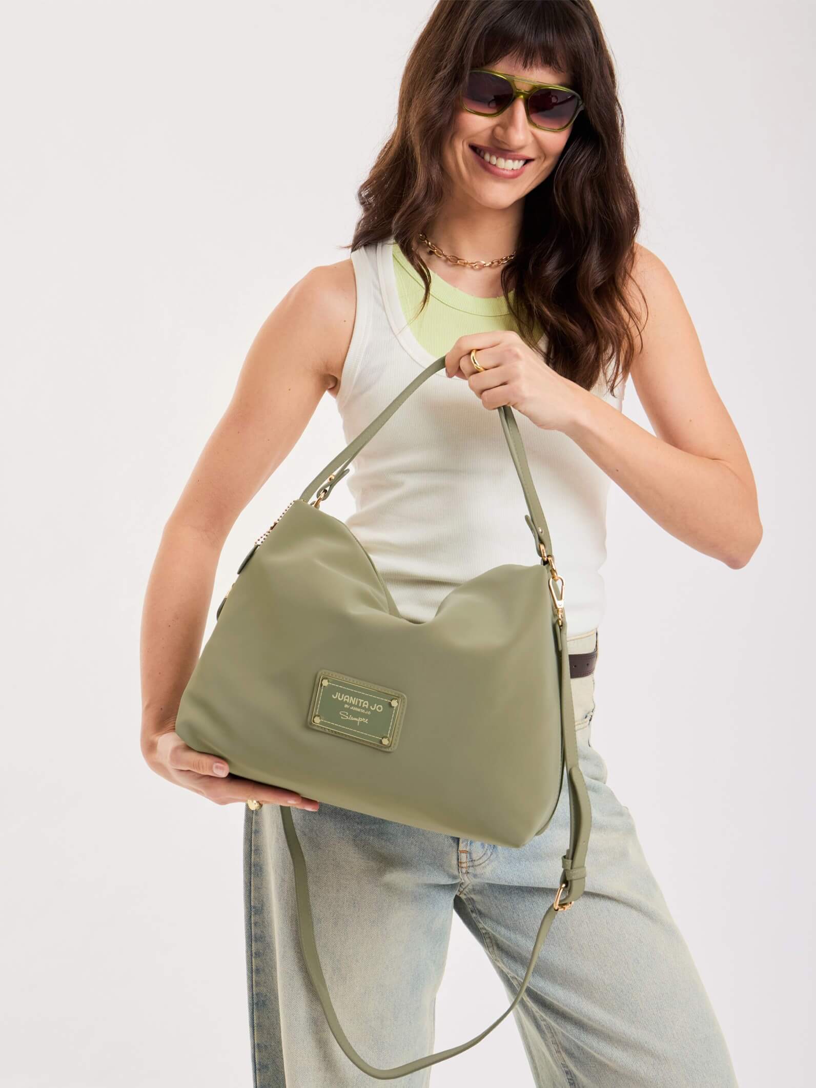 Cartera Mediana Verde Amira Verde