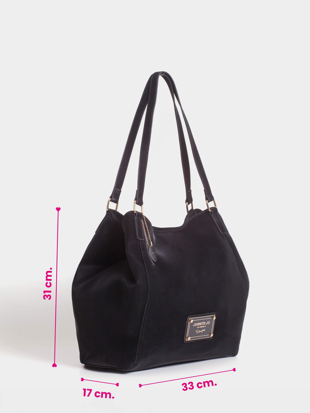 Cartera Grande Negra Amira Negro