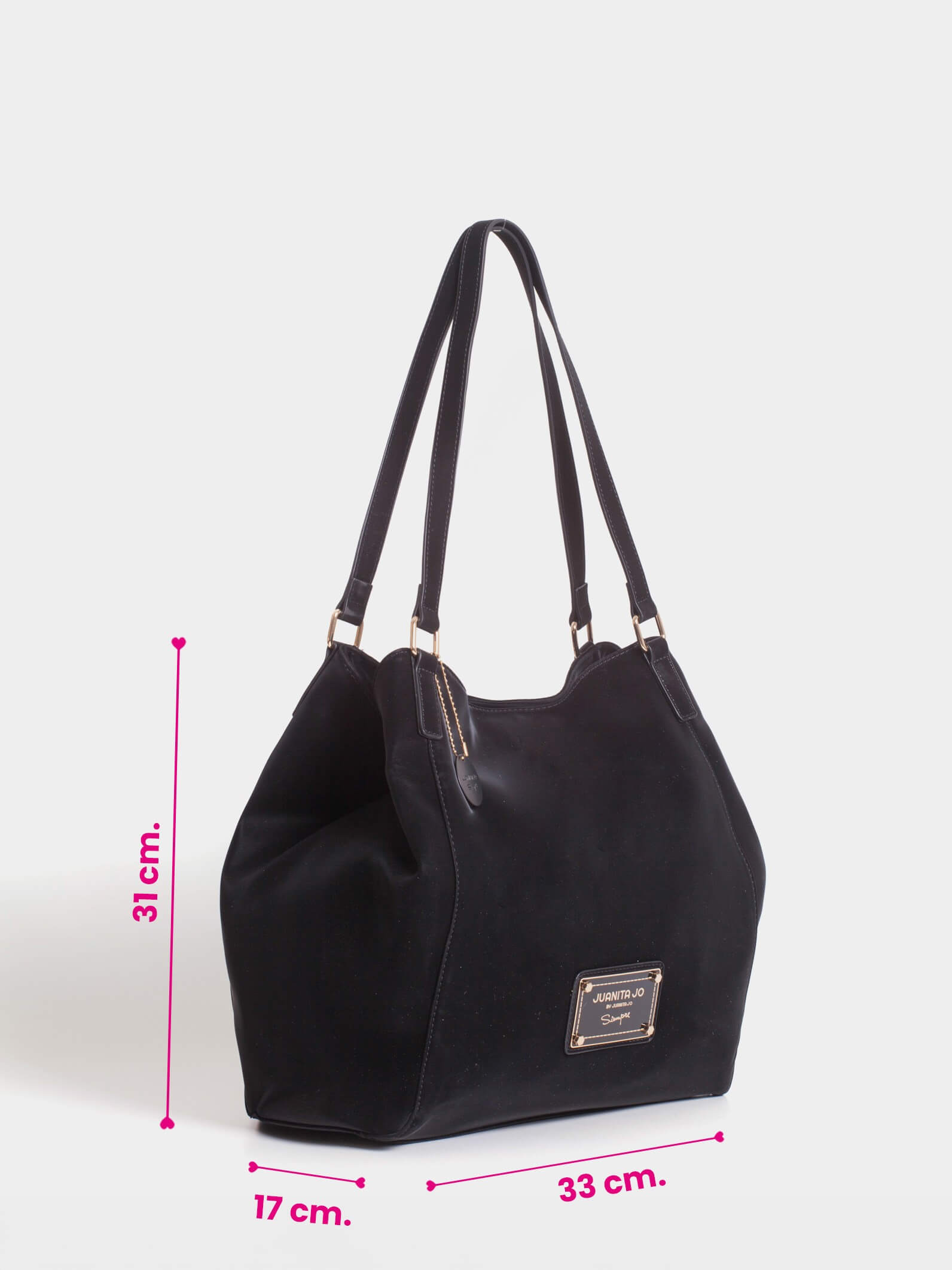 Cartera Grande Negra Amira Negro