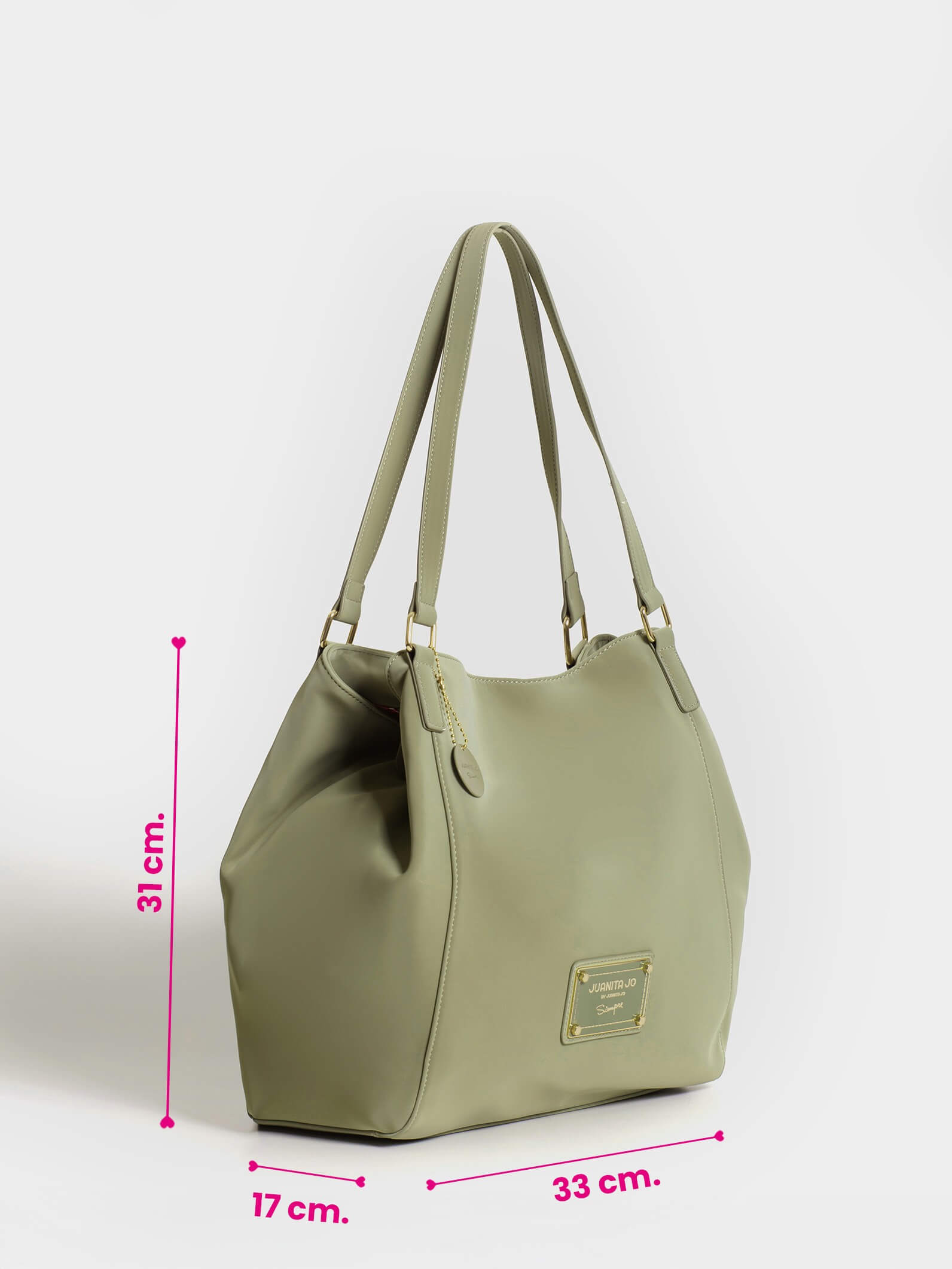 Cartera Grande Verde Amira Verde
