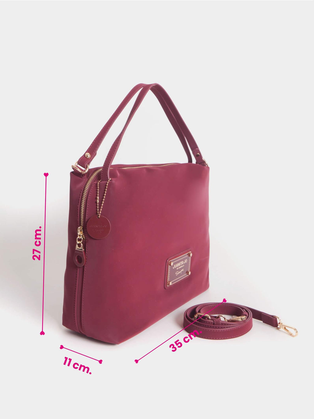 Cartera Mediana Bordó Amira Bordo