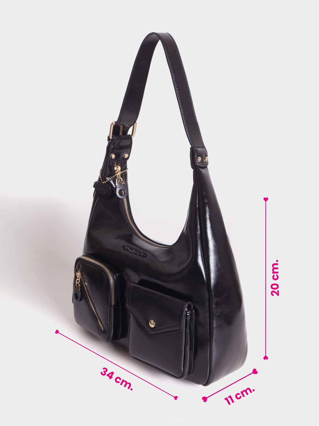 Cartera Charol Ginebra Negro